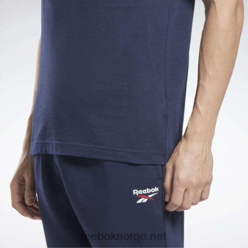 menn vektor marine 2X42N1167 Reebok identitet stor logo t-skjorte - Bilde 5