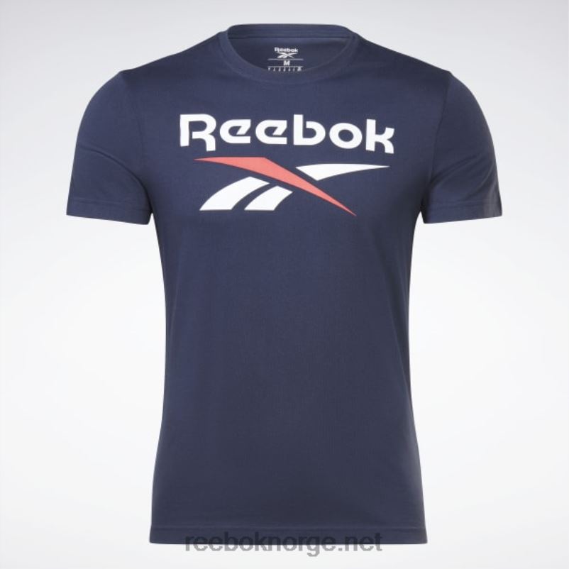 menn vektor marine 2X42N1167 Reebok identitet stor logo t-skjorte - Bilde 6