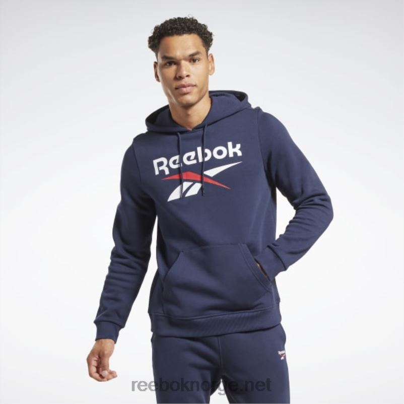 menn_vektor_marine_2x42n1175_reebok_identitetsfleece_hettegenser_med_stablet_logo_genser.jpg menn vektor marine 2X42N1175 Reebok identitetsfleece hettegenser med stablet logo-genser - Bilde 1