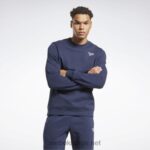 menn vektor marine 2X42N1180 Reebok identitet fleece vektor crew sweatshirt