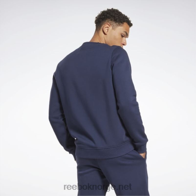 menn vektor marine 2X42N1180 Reebok identitet fleece vektor crew sweatshirt - Bilde 3