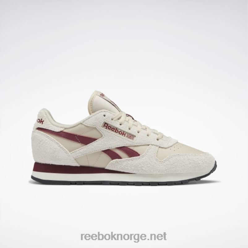 moderne_beige_alabaster_klassisk_burgunder_2x42n58_reebok_klassiske_skinnsko.jpg moderne beige/alabaster/klassisk burgunder 2X42N58 Reebok klassiske skinnsko - Bilde 1