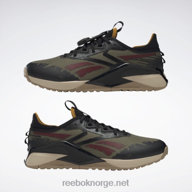 moderne oliven/kjerne svart/vill khaki 2X42N1052 Reebok jurassic world nano x2 adventure treningssko for menn - Bilde 3