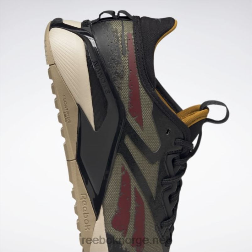 moderne oliven/kjerne svart/vill khaki 2X42N1052 Reebok jurassic world nano x2 adventure treningssko for menn - Bilde 9