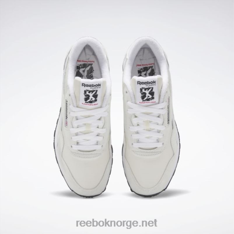 morgentåke/ftwr hvit/kjerne sort 2X42N425 Reebok klassiske nylonsko - Bilde 6