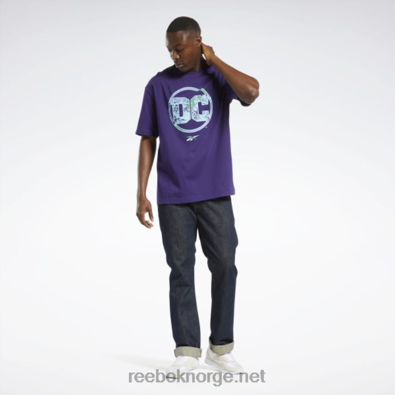 mørk orkide 2X42N409 Reebok dc x logo t-skjorte - Bilde 3
