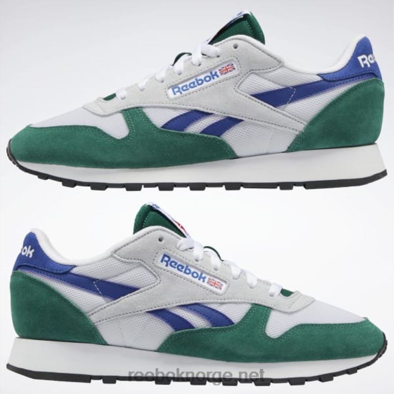 mørkegrønn/ftwr hvit/klassisk kobolt 2X42N31 Reebok klassisk skinn gjør det til dine sko - Bilde 9