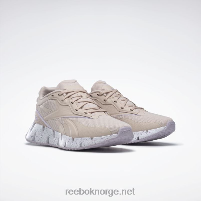 myk ecru/lilla oasis/ftwr hvit 2X42N418 Reebok zig dynamica 4 damesko - Bilde 3