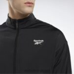 natt svart/hvitt 2X42N348 Reebok identitet vektor strikket treningsjakke - Bilde 4