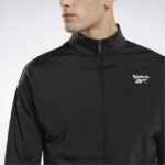 natt svart/hvitt 2X42N348 Reebok identitet vektor strikket treningsjakke - Bilde 5