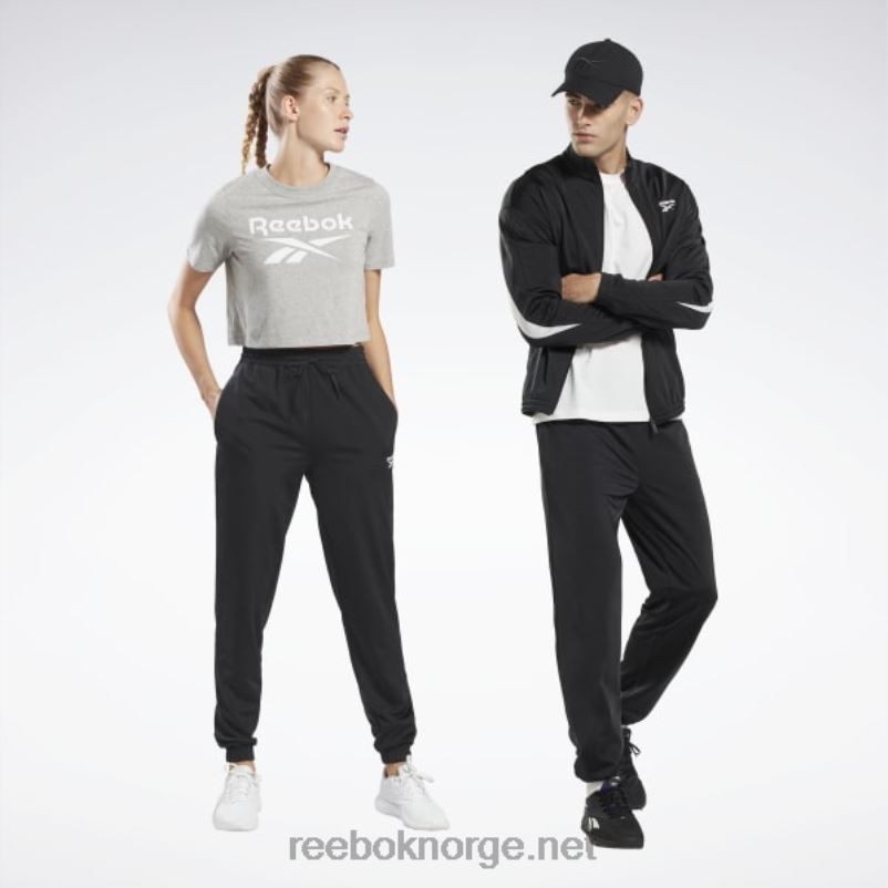 nattsvart_2x42n311_reebok_identitet_vektor_strikke_joggebukser.jpg nattsvart 2X42N311 Reebok identitet vektor strikke joggebukser - Bilde 1