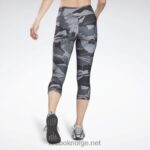 nattsvart 2X42N961 Reebok treningsklar trykt capri - Bilde 3
