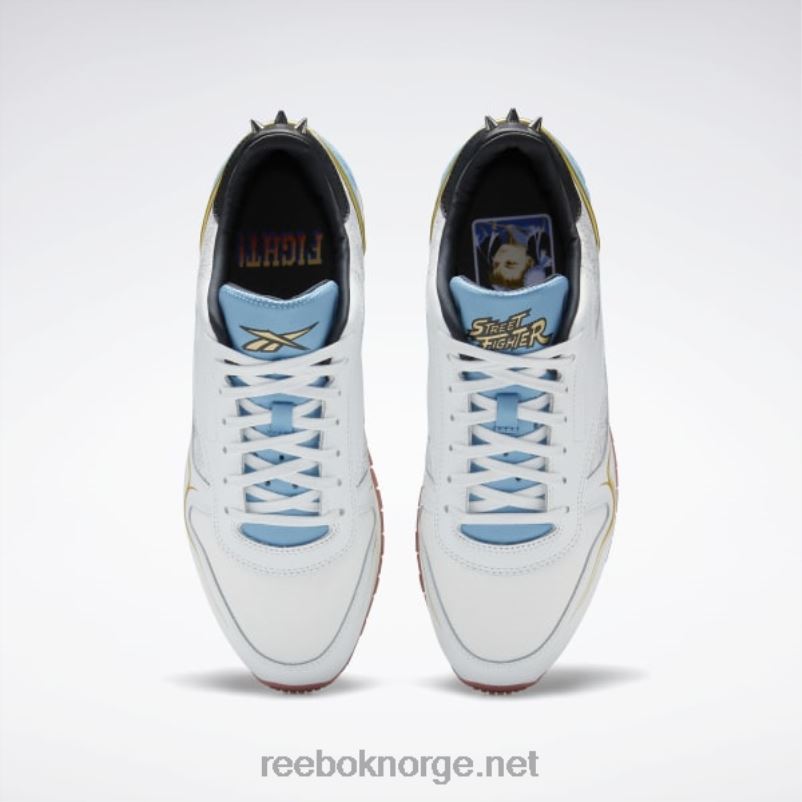 polarblå/tøff blå/kjernesort 2X42N929 Reebok street fighter klassiske skinnsko - Bilde 7