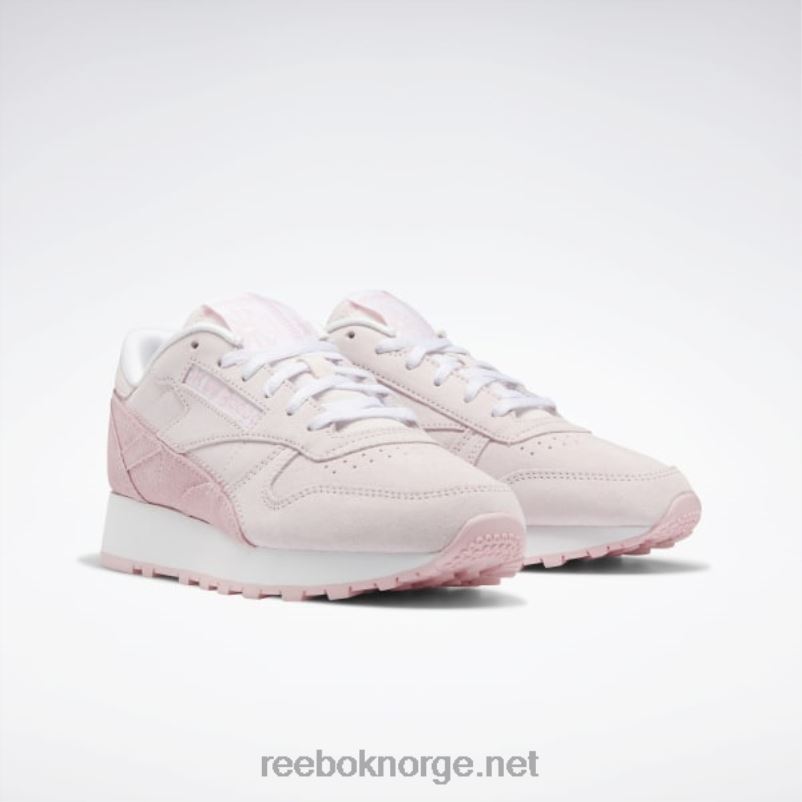 porselen rosa/rosa glød/ftwr hvit 2X42N205 Reebok klassiske damesko i skinn - Bilde 3