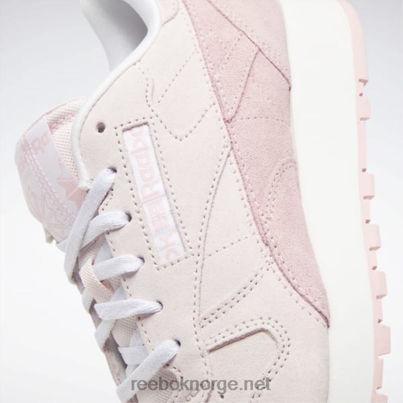 porselen rosa/rosa glød/ftwr hvit 2X42N205 Reebok klassiske damesko i skinn - Bilde 7