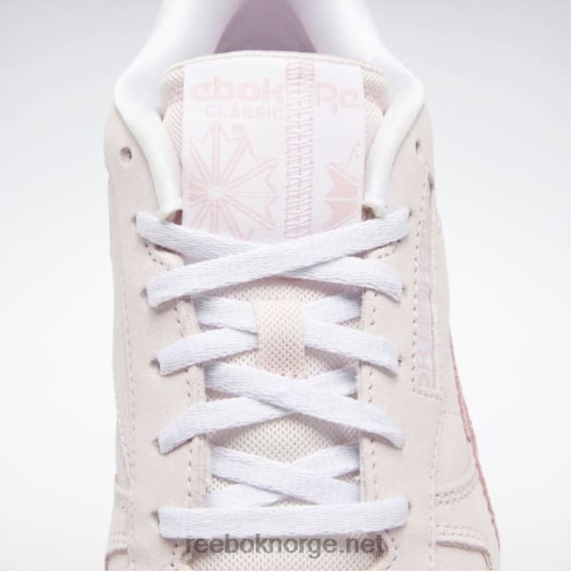 porselen rosa/rosa glød/ftwr hvit 2X42N205 Reebok klassiske damesko i skinn - Bilde 8