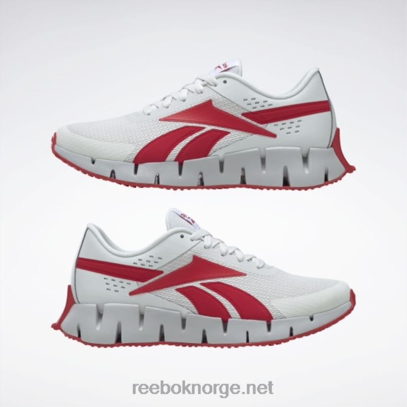 ren grå 1/vektor rød/ren grå 2 2X42N1076 Reebok zig dynamica 2 herresko - Bilde 3