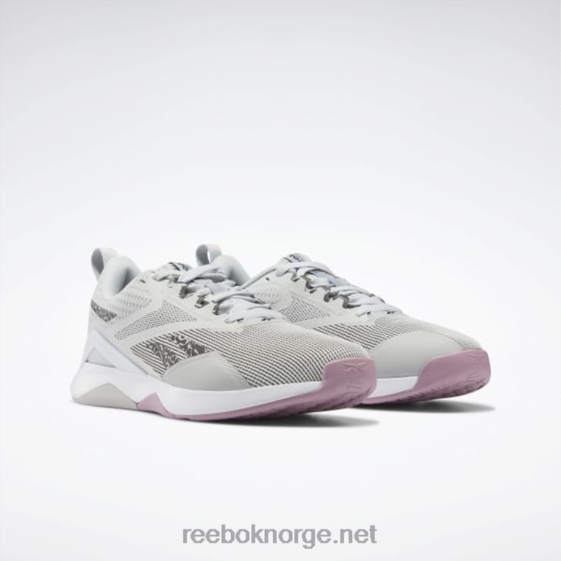 ren grå 2/ftwr hvit/kjerne sort 2X42N161 Reebok nanoflex tr 2.0 treningssko for kvinner - Bilde 3