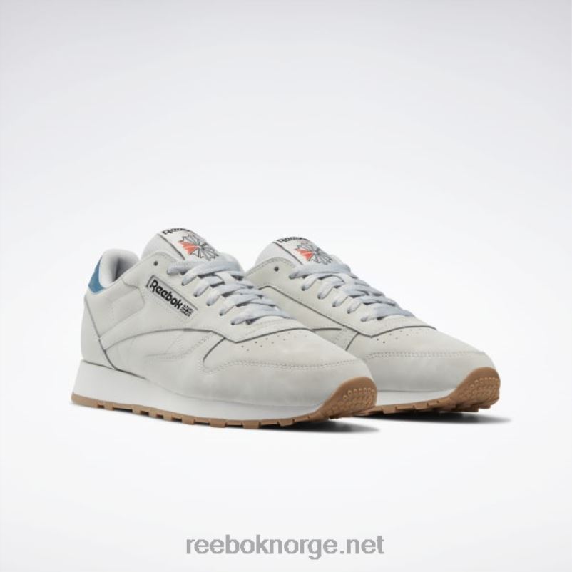 ren grå 2/ren grå 1/stålblå s23-r 2X42N135 Reebok klassiske skinnsko - Bilde 3
