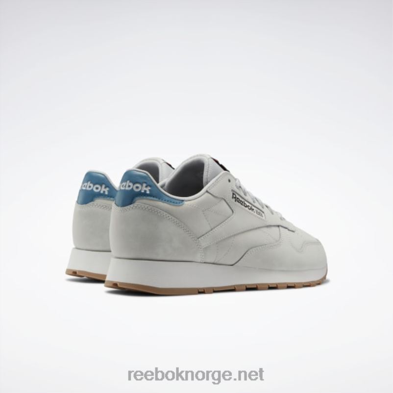 ren grå 2/ren grå 1/stålblå s23-r 2X42N135 Reebok klassiske skinnsko - Bilde 4