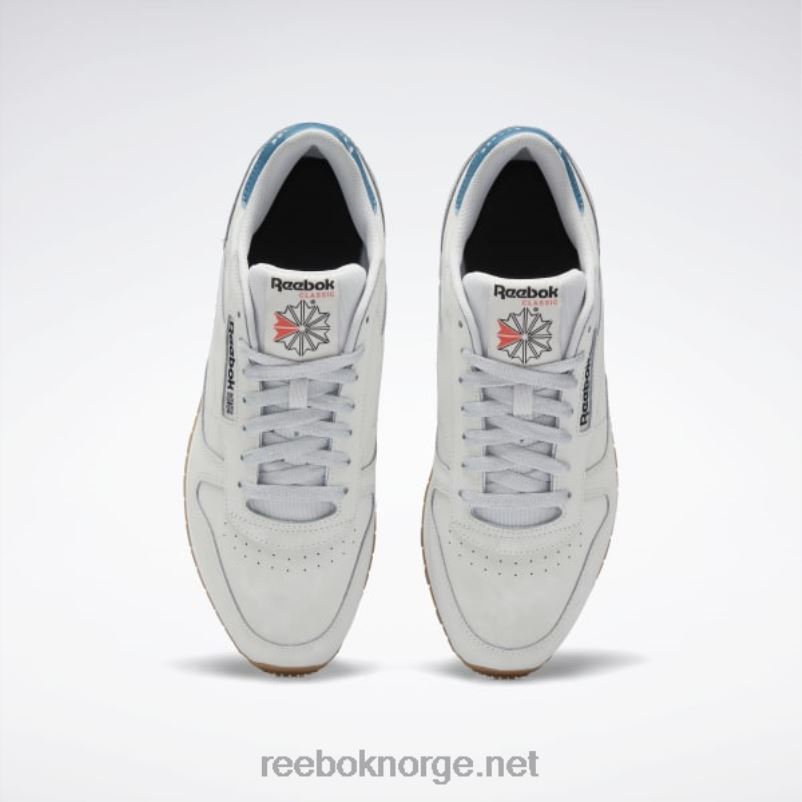 ren grå 2/ren grå 1/stålblå s23-r 2X42N135 Reebok klassiske skinnsko - Bilde 6