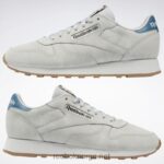 ren grå 2/ren grå 1/stålblå s23-r 2X42N135 Reebok klassiske skinnsko - Bilde 9