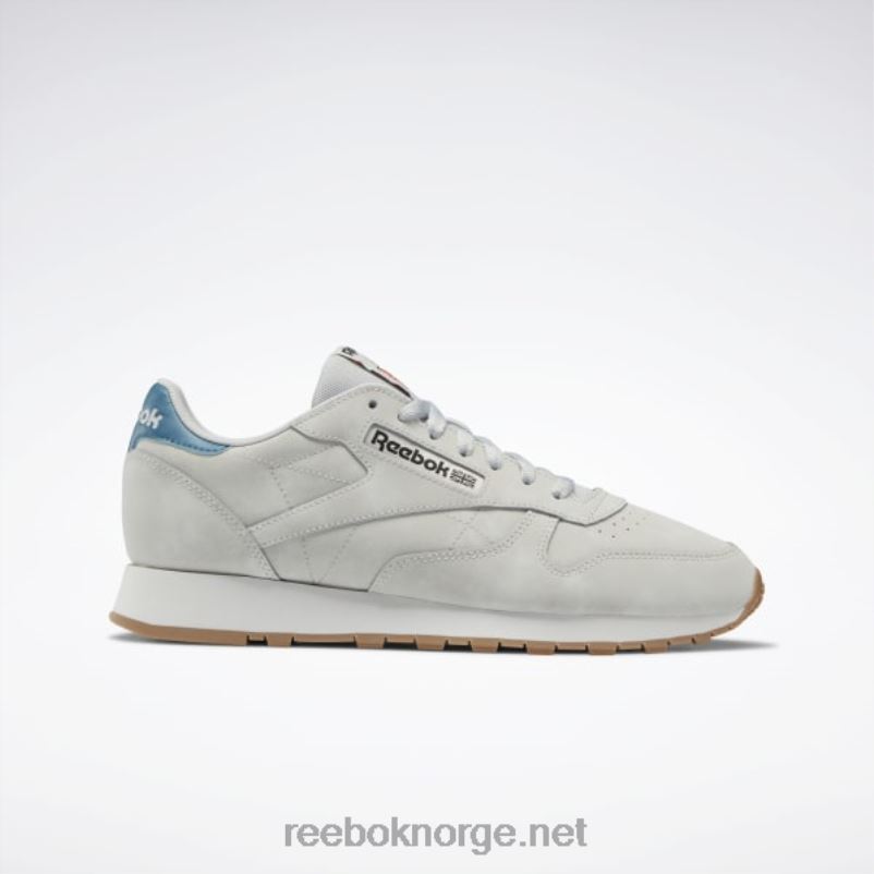ren grå 2/ren grå 1/stålblå s23-r 2X42N135 Reebok klassiske skinnsko - Bilde 1