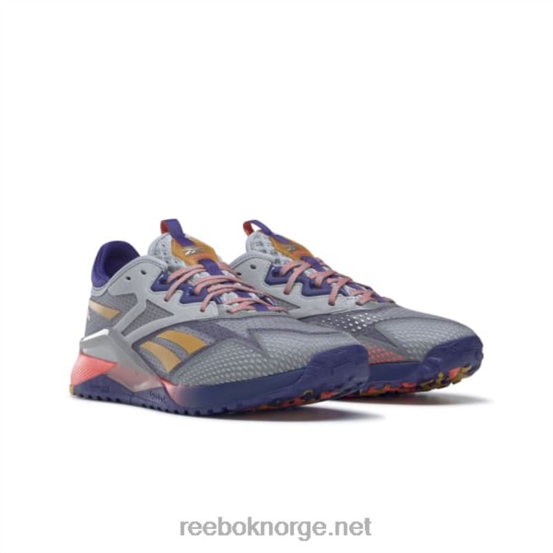 ren grå 3/fet lilla/oransje bluss 2X42N1122 Reebok nano x2 tr adventure treningssko for menn - Bilde 4