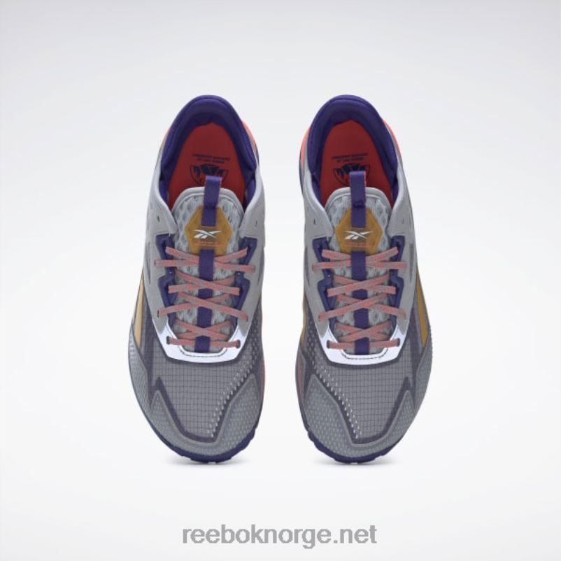 ren grå 3/fet lilla/oransje bluss 2X42N328 Reebok nano x2 tr adventure treningssko for kvinner - Bilde 10