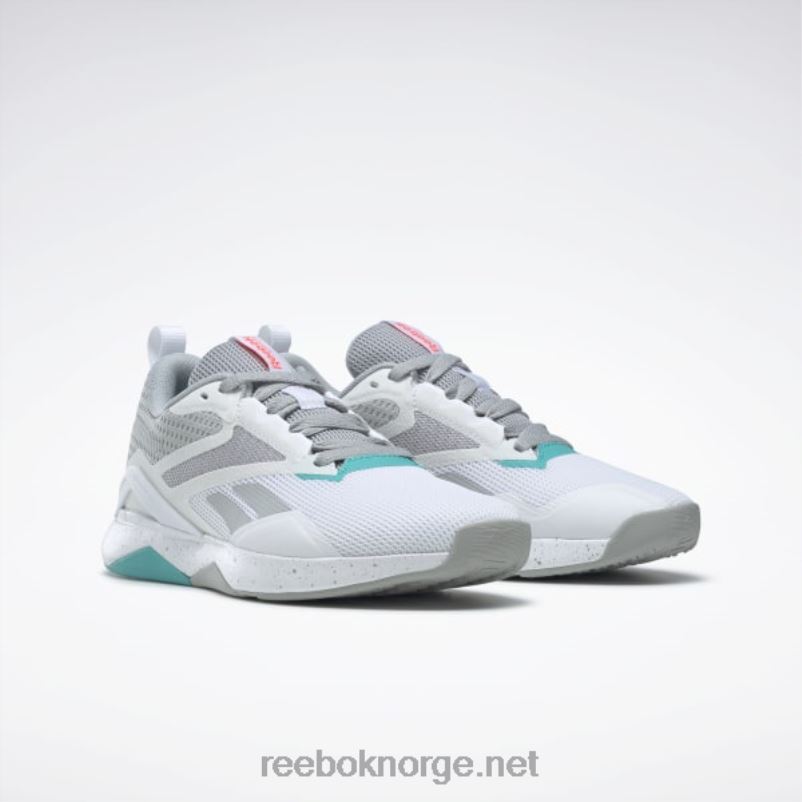 ren grå 3/ftwr hvit/klassisk blågrønn 2X42N90 Reebok nanoflex tr 2.0 treningssko for kvinner - Bilde 3