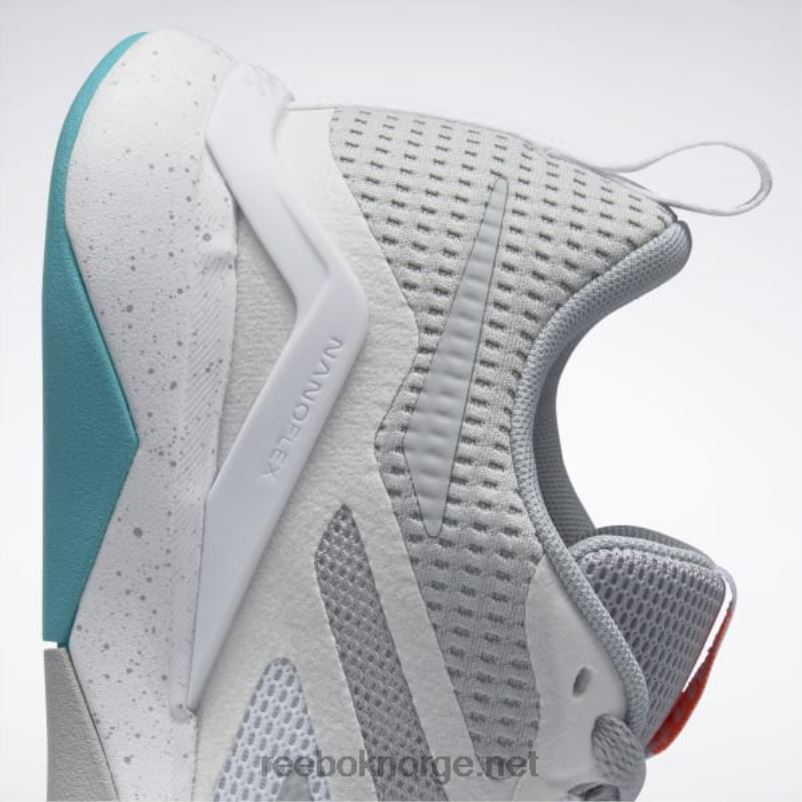 ren grå 3/ftwr hvit/klassisk blågrønn 2X42N90 Reebok nanoflex tr 2.0 treningssko for kvinner - Bilde 7