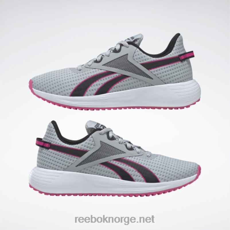 ren grå 3/kjerne sort/stolt rosa 2X42N285 Reebok lite pluss 3 damesko - Bilde 3