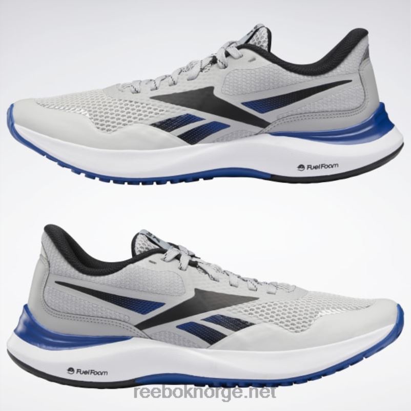 ren grå 3/kjerne sort/vektorblå 2X42N1172 Reebok endless road 3 løpesko for menn - Bilde 3