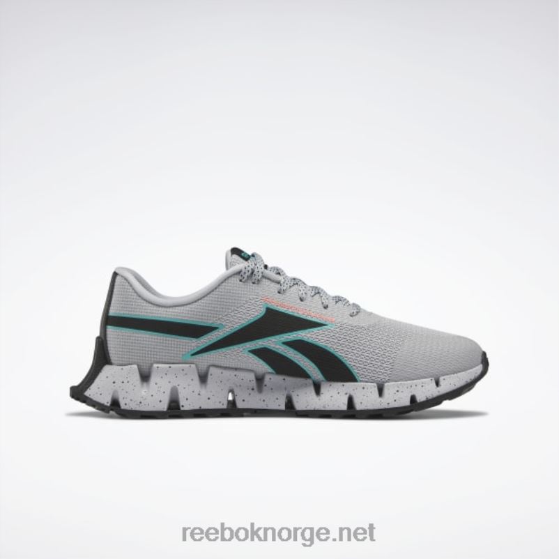 ren grå 3/klassisk blågrønn/oransje bluss 2X42N1158 Reebok zig dynamica 2 adventure herresko - Bilde 3