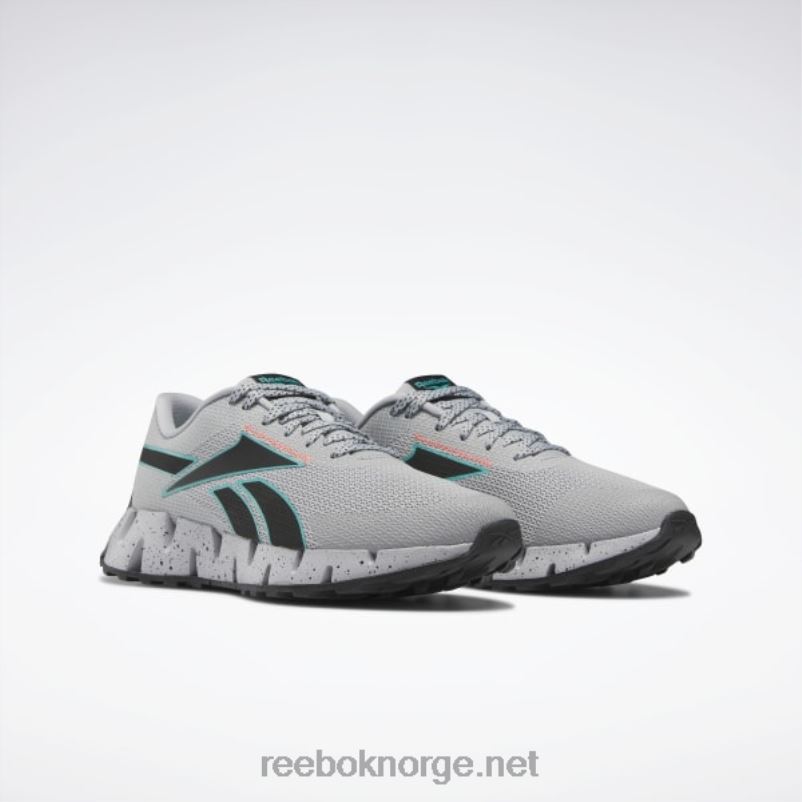 ren grå 3/klassisk blågrønn/oransje bluss 2X42N1158 Reebok zig dynamica 2 adventure herresko - Bilde 4