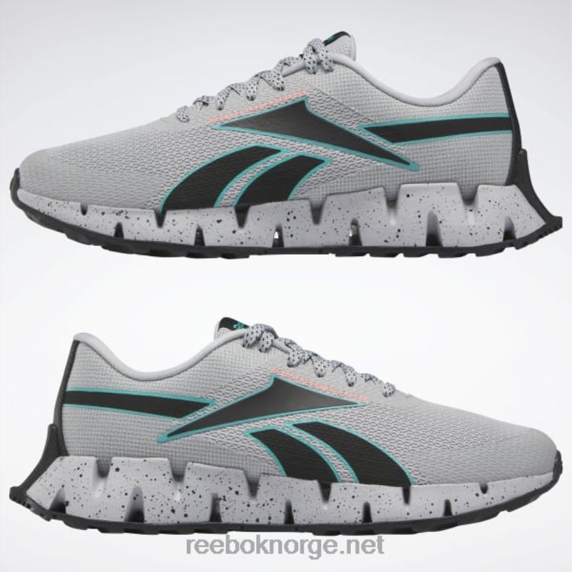 ren grå 3/klassisk blågrønn/oransje bluss 2X42N1158 Reebok zig dynamica 2 adventure herresko - Bilde 10