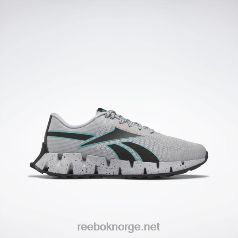 ren grå 3/klassisk blågrønn/oransje bluss 2X42N1158 Reebok zig dynamica 2 adventure herresko - Bilde 1