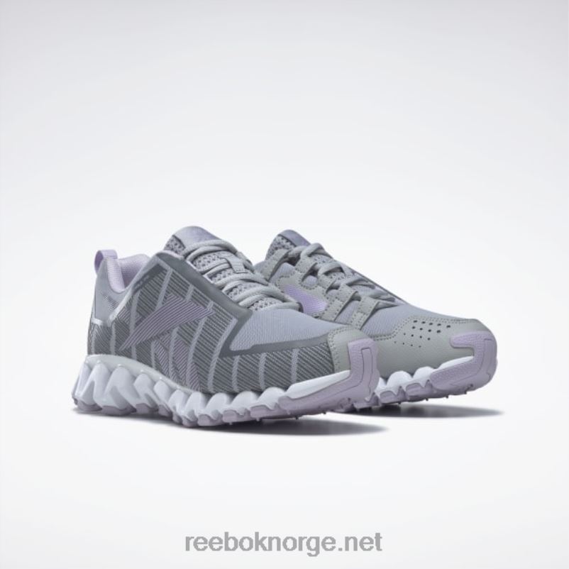 ren grå 3/lilla oasis 2X42N278 Reebok zigwild trail 6 damesko - Bilde 3