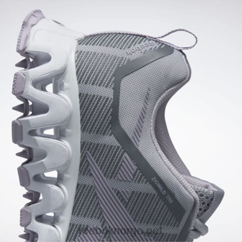 ren grå 3/lilla oasis 2X42N278 Reebok zigwild trail 6 damesko - Bilde 8