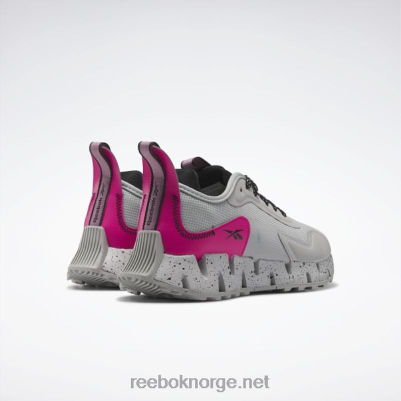 ren grå 3/stolt rosa/kjernesort 2X42N84 Reebok zig dynamica adventure damesko - Bilde 5