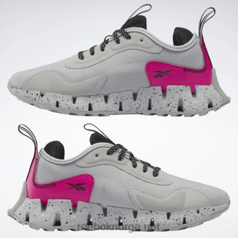 ren grå 3/stolt rosa/kjernesort 2X42N84 Reebok zig dynamica adventure damesko - Bilde 10