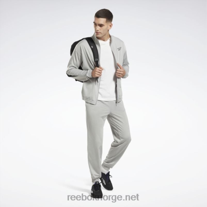 ren grå 3/svart 2X42N429 Reebok identitet vektor strikket treningsjakke - Bilde 2