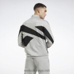 ren grå 3/svart 2X42N429 Reebok identitet vektor strikket treningsjakke - Bilde 3