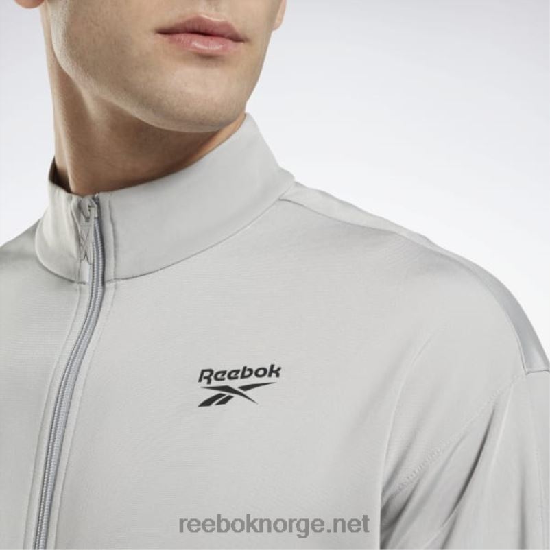 ren grå 3/svart 2X42N429 Reebok identitet vektor strikket treningsjakke - Bilde 4