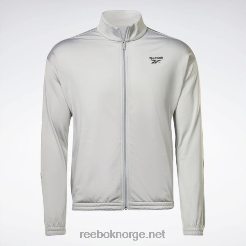 ren grå 3/svart 2X42N429 Reebok identitet vektor strikket treningsjakke - Bilde 6