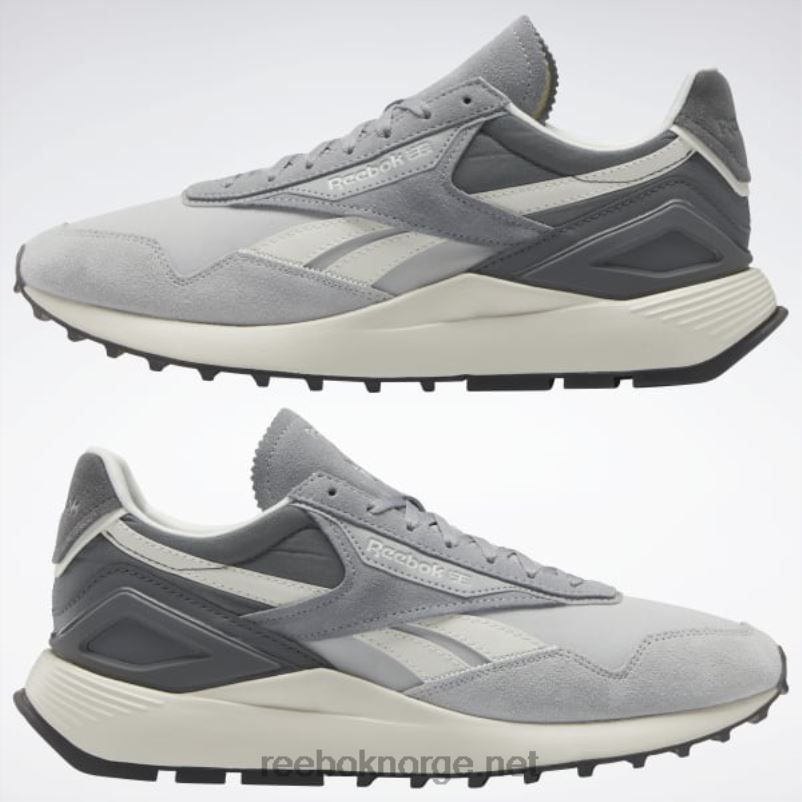 ren grå 4/kritt/kald grå 6 2X42N133 Reebok klassiske legacy az-skinnsko - Bilde 9