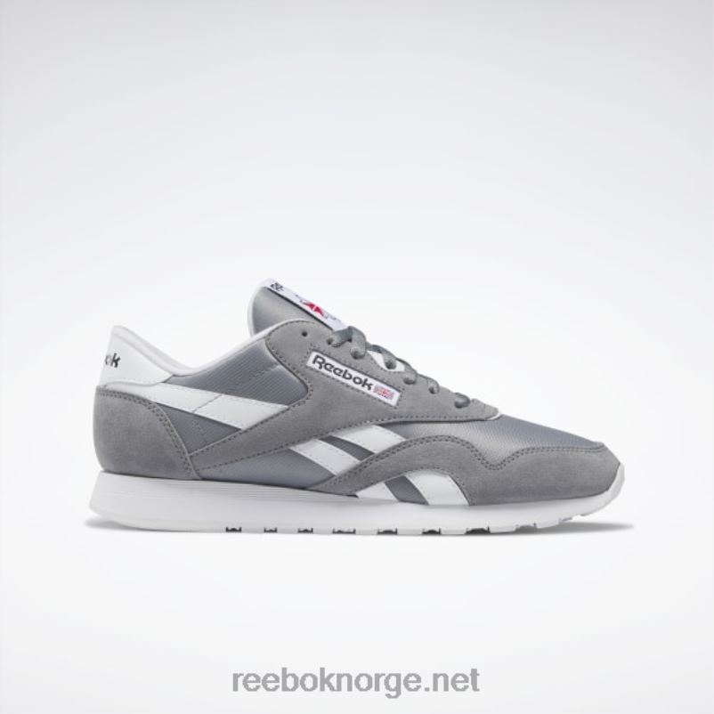 ren_gra_5_ftwr_hvit_2x42n1047_reebok_klassiske_nylon_herresko.jpg ren grå 5/ftwr hvit 2X42N1047 Reebok klassiske nylon herresko - Bilde 1