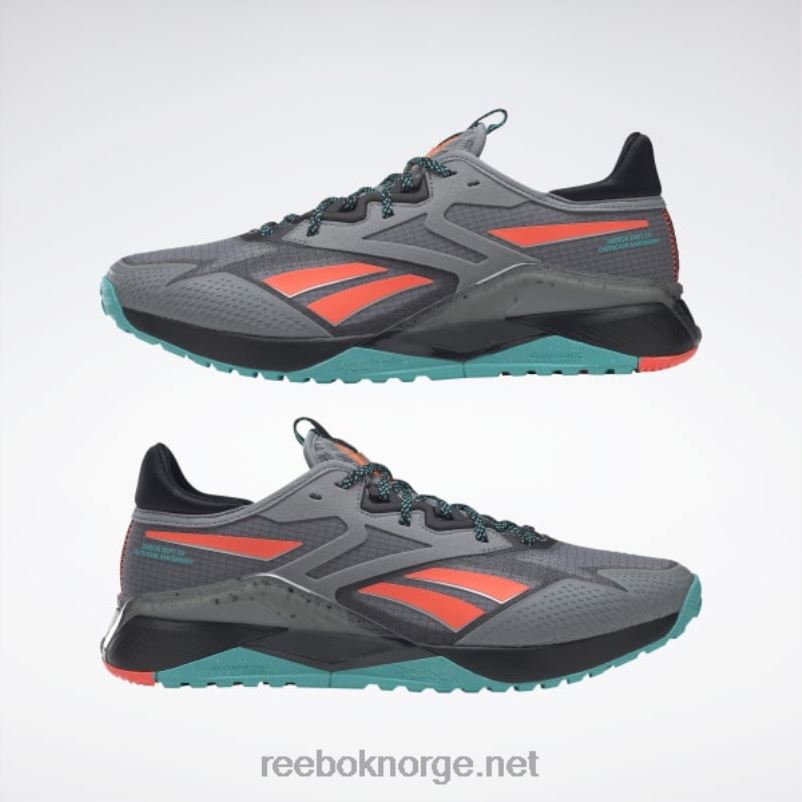 ren grå 5/kjerne sort/klassisk blågrønn 2X42N1063 Reebok nano x2 tr adventure treningssko for menn - Bilde 5