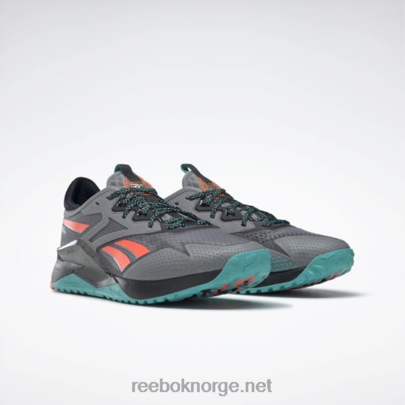 ren grå 5/kjerne sort/klassisk blågrønn 2X42N1063 Reebok nano x2 tr adventure treningssko for menn - Bilde 7