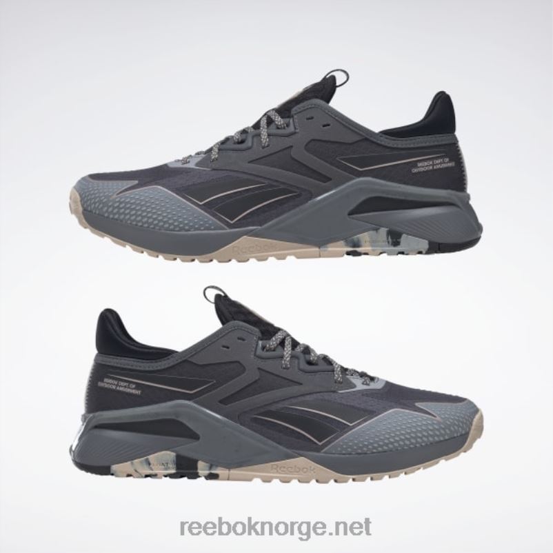 ren grå 6/kjerne sort/myk ecru 2X42N1049 Reebok nano x2 tr adventure treningssko for menn - Bilde 9